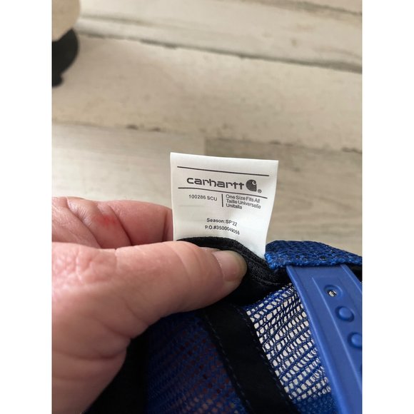 Carhartt Force blue adjustable mesh-back ball cap NWT - Picture 4 of 5